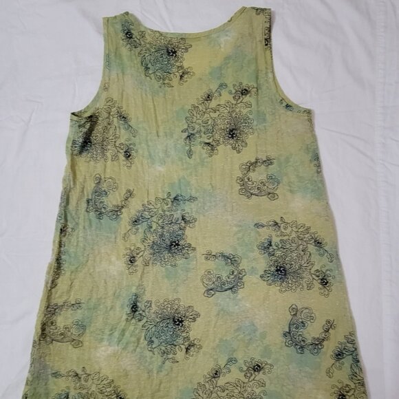 Cut Loose Dress XL Summer Dress Comfortable wrinkle style print - Picture 12 of 13